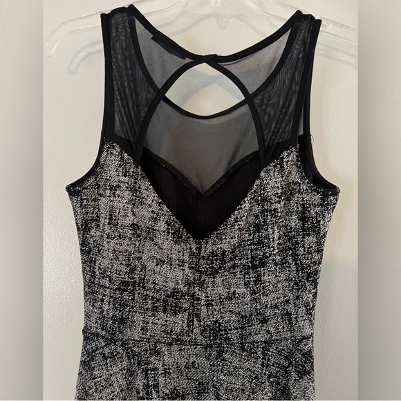 Black and Silver Sheer Top Dress - Picture 4 of 5